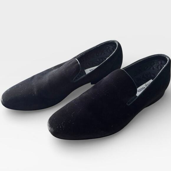 Steve Madden Laight Velvet Loafers Black Size 9 Classic Luxurious Elegent main image 6